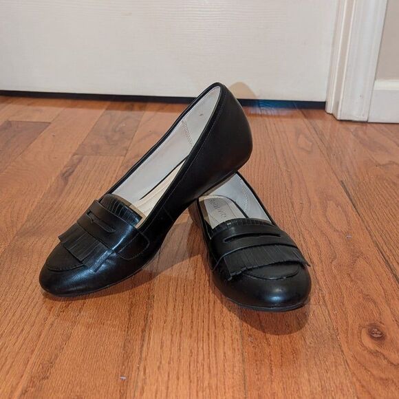 Reaction Women's Size 10 Kaylee Black Tassle Slip on Loafer Flats - Picture 1 of 6